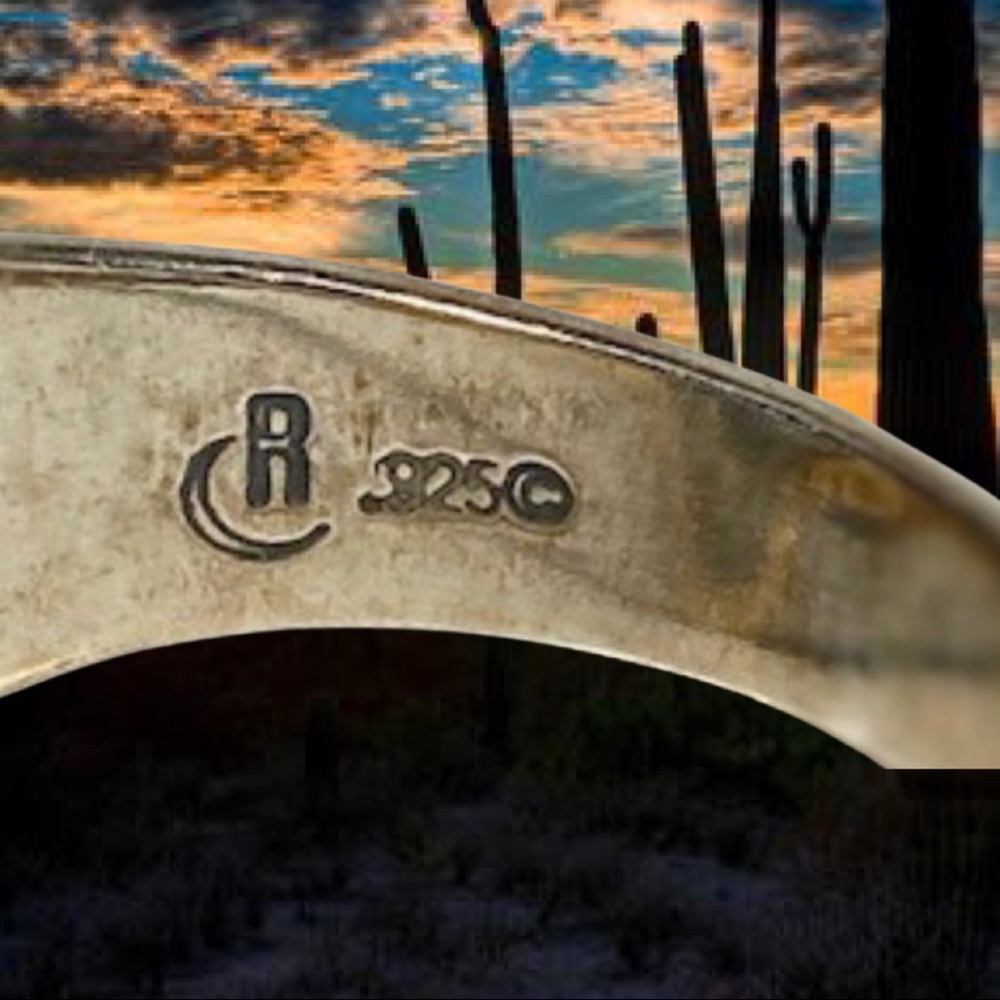 Silver Multicolor Geometric Ring - image 3